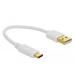 DeLOCK Câble de chargement de Type-A à USB Type-C, 15 cm