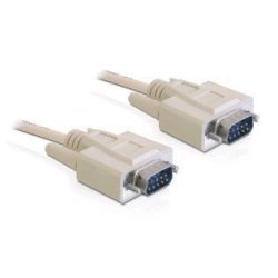 DeLOCK RS-232, 1m serial cable Beige DB-9