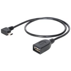 DeLOCK 83356 USB cable USB 2.0 0.5 m Mini-USB A USB A Black