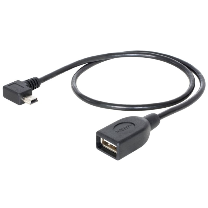Delock Kabel USB mini Stecker gewinkelt USB 2.0-A Buchse OTG 50 cm