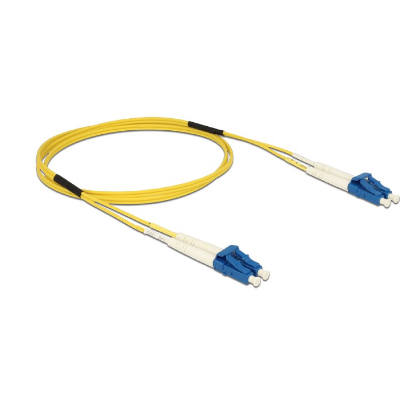 DeLOCK 1m LC-LC InfiniBand/fibre optic cable Yellow
