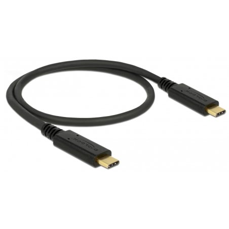 Delock USB 2.0 Kabel Type-C zu Type-C 0,5 m PD 5 A E-Marker