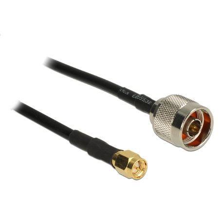 DeLOCK 15m, N/SMA coaxial cable CFD200 Black