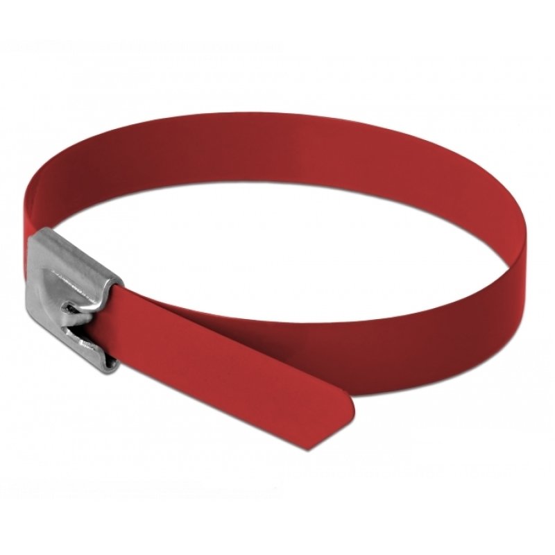 DeLOCK 18784 cable tie Steel Red 10 pc(s)