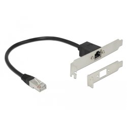 DeLOCK 85803 câble de réseau Noir 0,3 m Cat5e F/UTP (FTP)