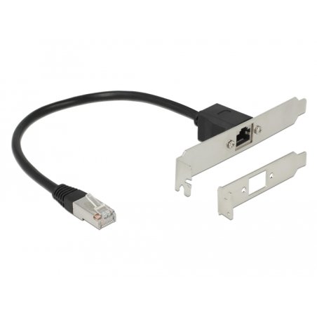 DeLOCK 85803 câble de réseau Noir 0,3 m Cat5e F/UTP (FTP)