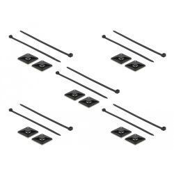 DeLOCK 18675 support d'attache-câble Noir Nylon 10 pièce(s)