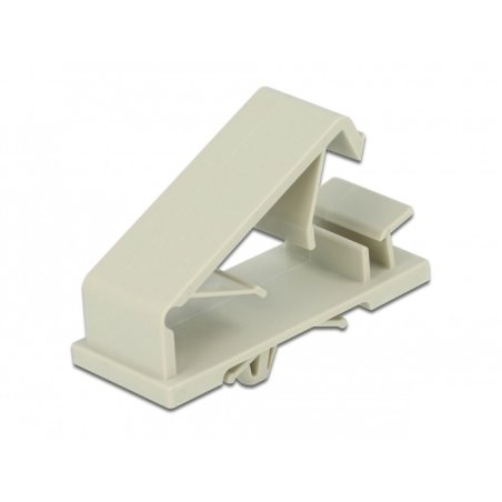 DeLOCK Cable holder with Expansion Anchor grey 10 pieces