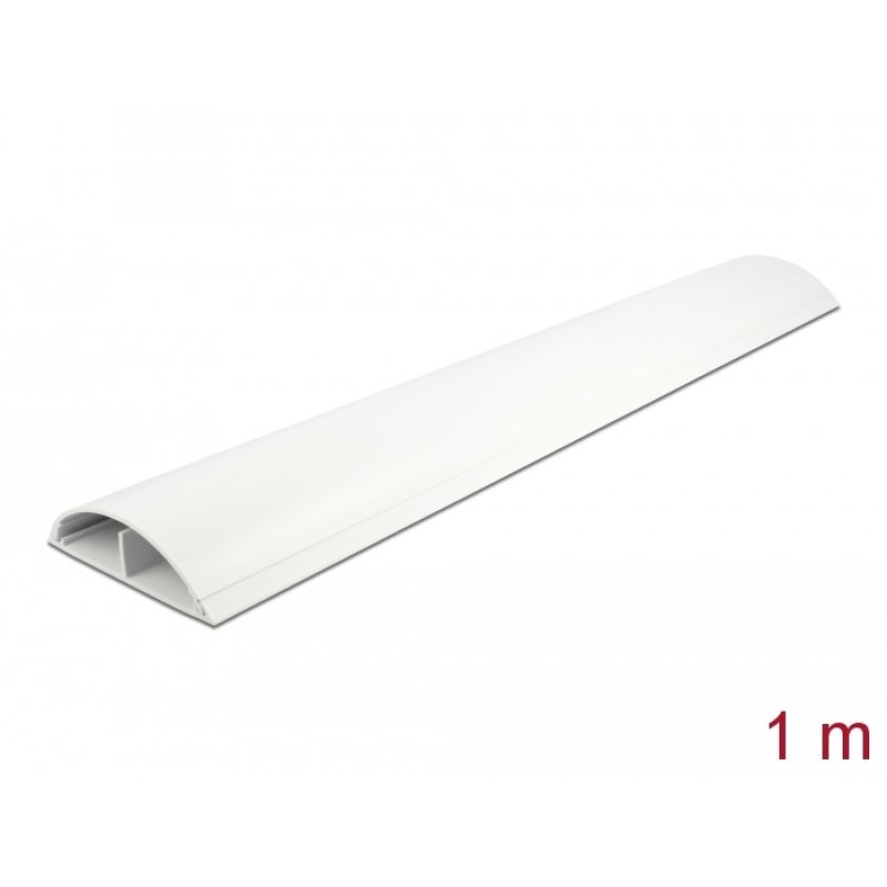 DeLOCK Cable Duct self-adhesive 89 x 21 mm - length 1 m white