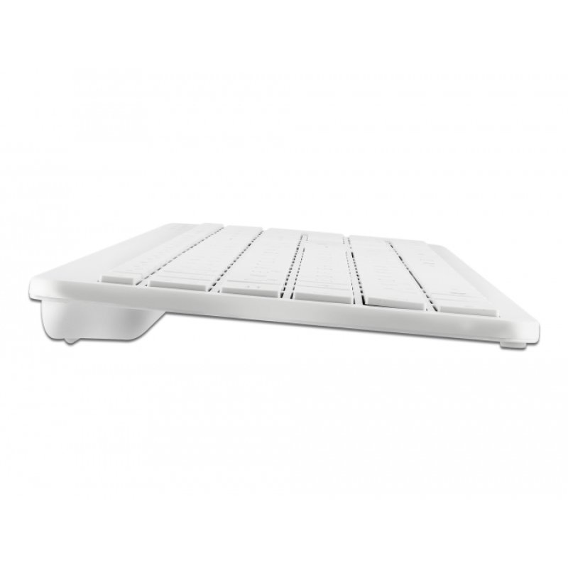DeLOCK Clavier USB 2,4 GHz sans fil, blanc (plat)