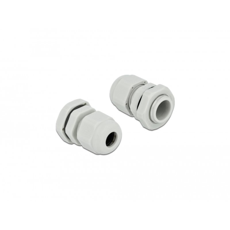 DeLOCK Presse-étoupes PG9 10 unités gris