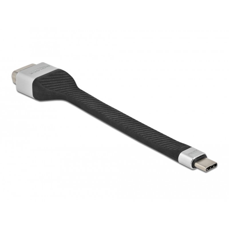 Delock FPC Flachbandkabel USB Type-C™ zu VGA (DP Alt Mode) 13 cm