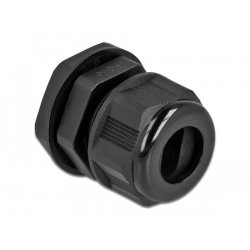 DeLOCK Cable Gland PG16 for flat cable black 2 pieces