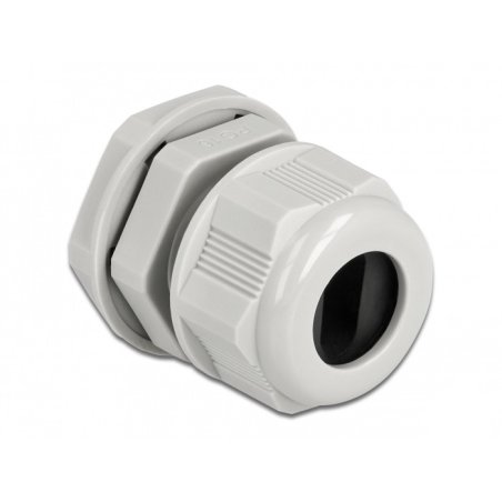 DeLOCK Presse-étoupe PG16 pour câble plat gris, 2 unités