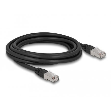 Delock RJ45 Netzwerkkabel Cat.6A S/FTP PE Outdoor 3 m schwarz