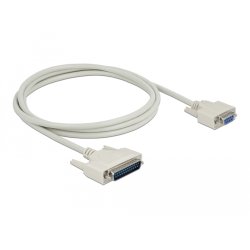 DeLOCK Serial Cable D-Sub 25 male to D-Sub 9 female 2 m
