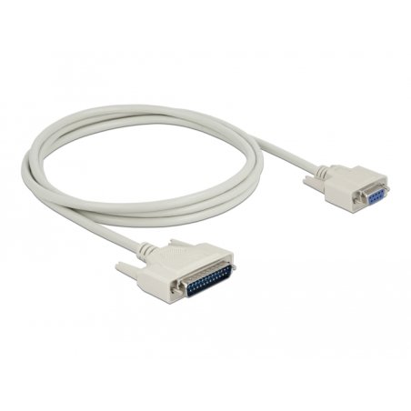 DeLOCK Serial Cable D-Sub 25 male to D-Sub 9 female 2 m