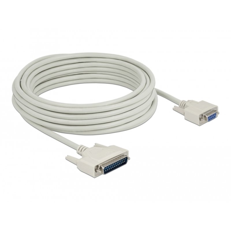DeLOCK Serial Cable D-Sub 25 male to D-Sub 9 female 10 m