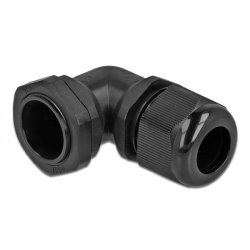 DeLOCK Cable Gland 90° angled PG21 black
