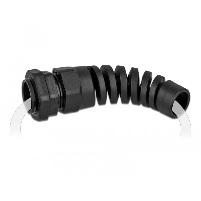 DeLOCK Cable Gland with strain relief PG16 black