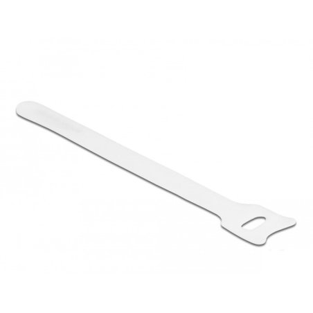 DeLOCK Serre-câbles à scratch L 150 x l 12 mm, blanc, 10 pièces