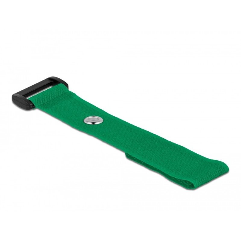 DeLOCK Serre-câbles à scratch avec boucle et œillet de fixation L 190 x l 25 mm, 5 pièces
