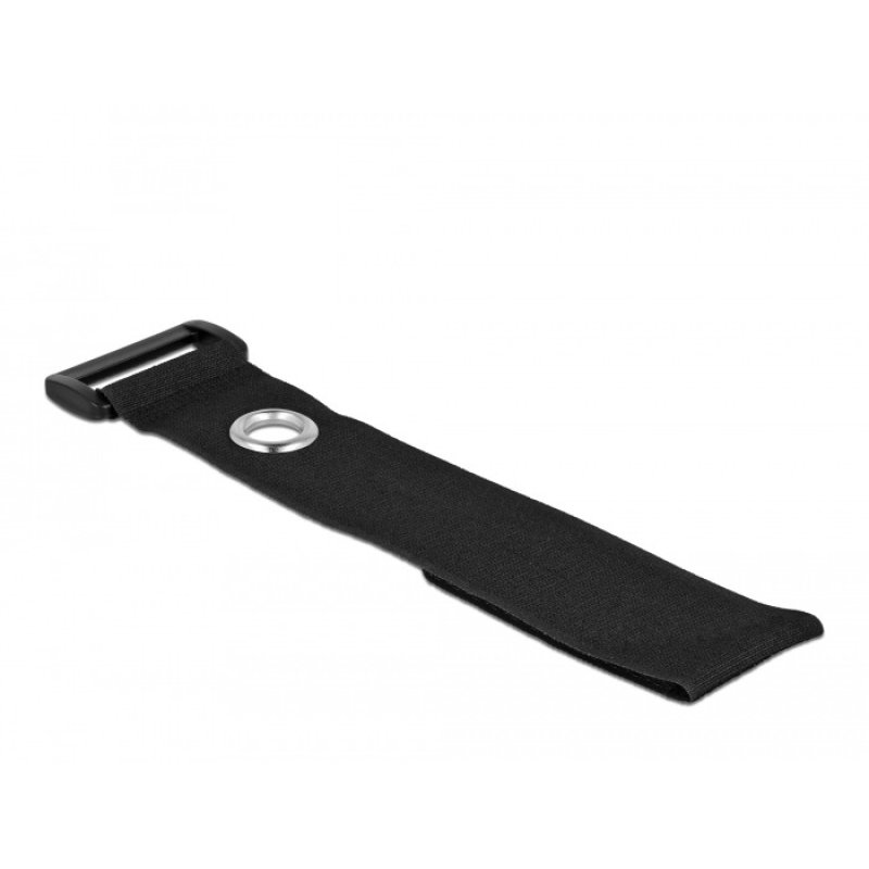 DeLOCK Serre-câbles à scratch avec boucle et œillet de fixation L 190 x l 25 mm, 5 pièces