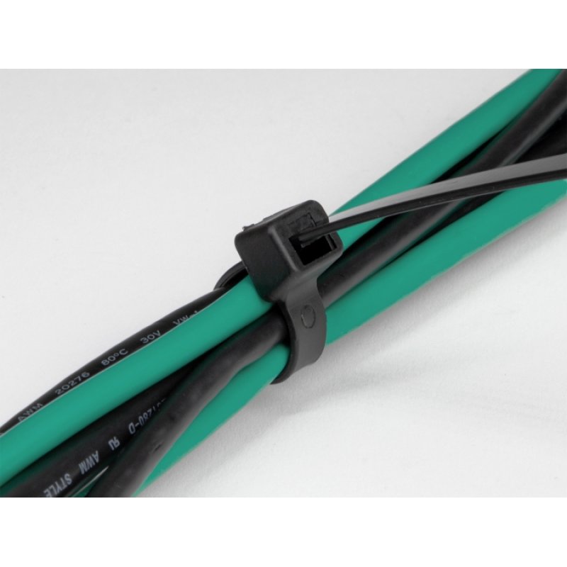 DeLOCK Cable tie cold resistant L 200 x W 3.6 mm black 100 pieces