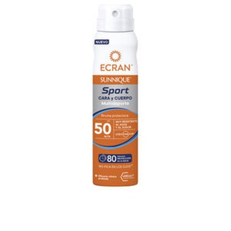 Ecran Sunnique Sport Face And Body Mist 75 Ml Sunscreen For Active Lifestyle
