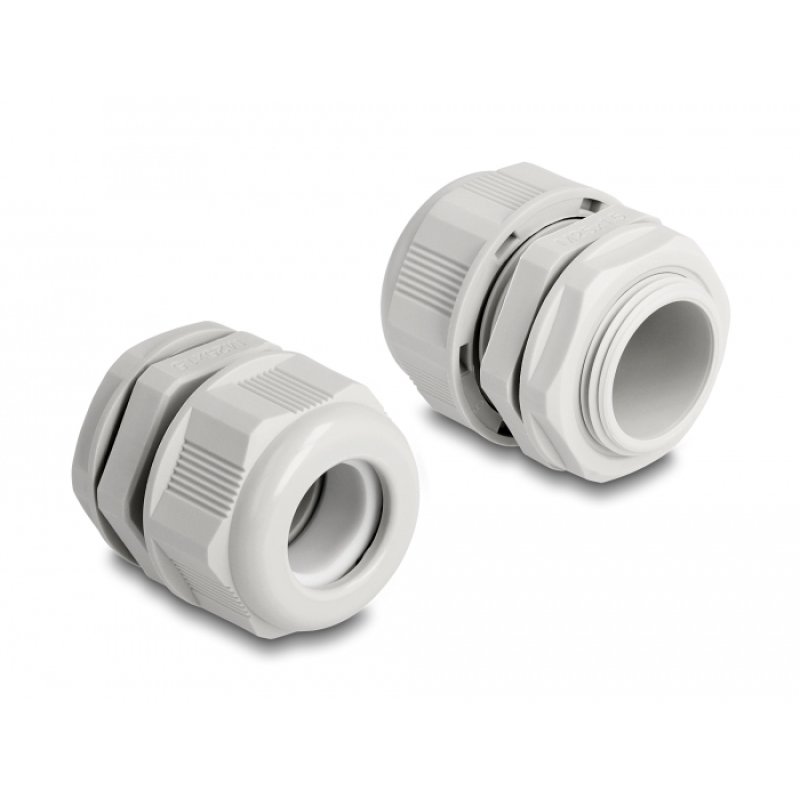 DeLOCK EX Cable Gland M25 grey 2 pieces