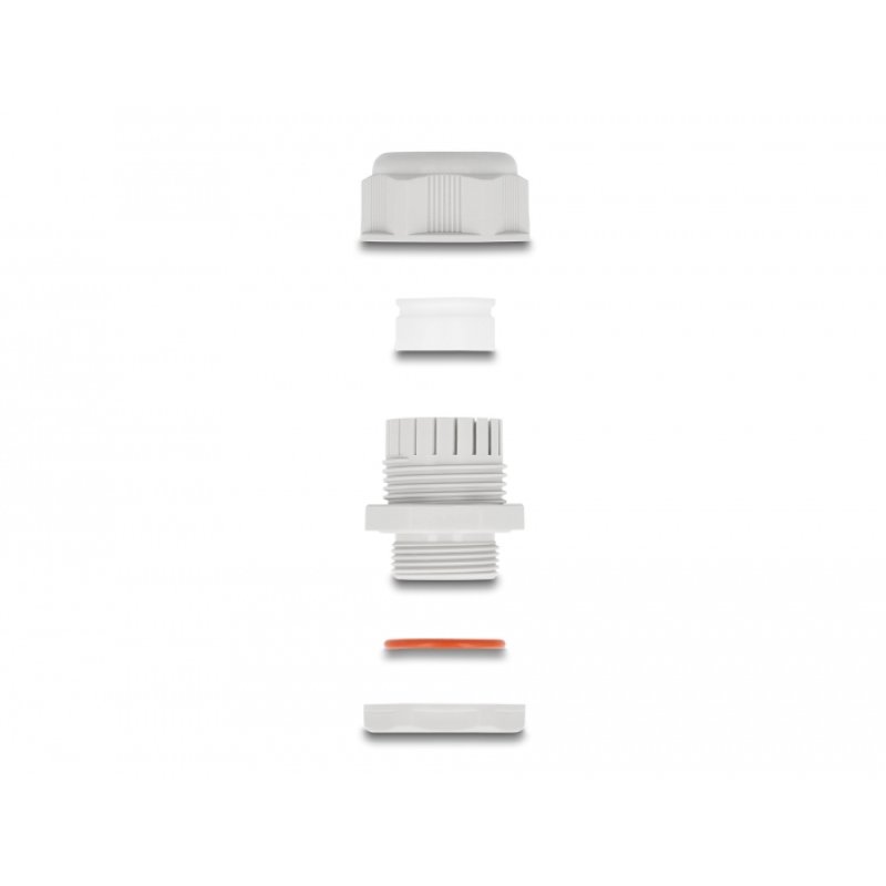 DeLOCK EX Cable Gland M25 grey 2 pieces