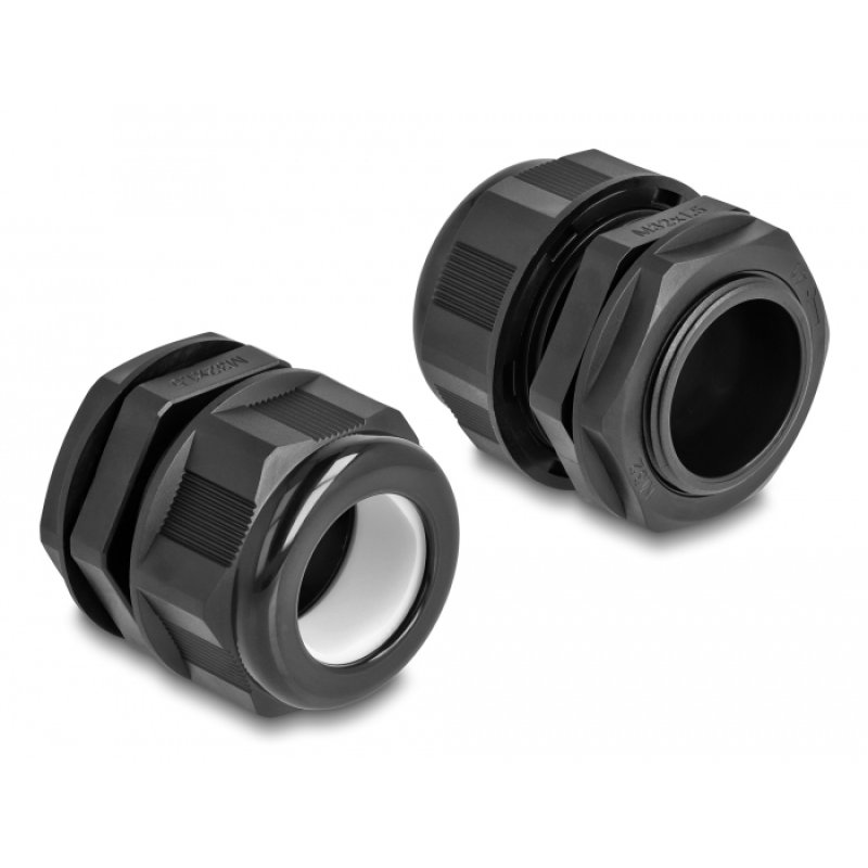 DeLOCK Presse-étoupe EX M32, noir, 2 unités