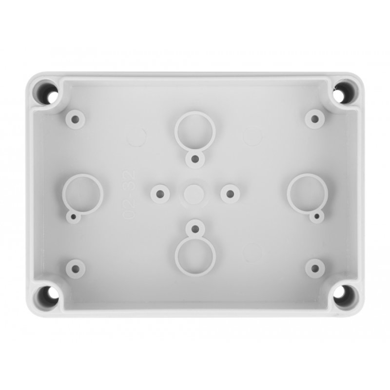 DeLOCK Installation housing with cable entries 130 x 93 x 57 mm grey