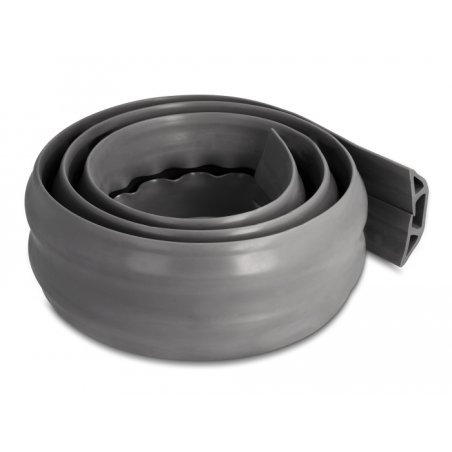 Delock Kabelkanal PVC flexibel 70 x 13 mm - Länge 1,5 m grau