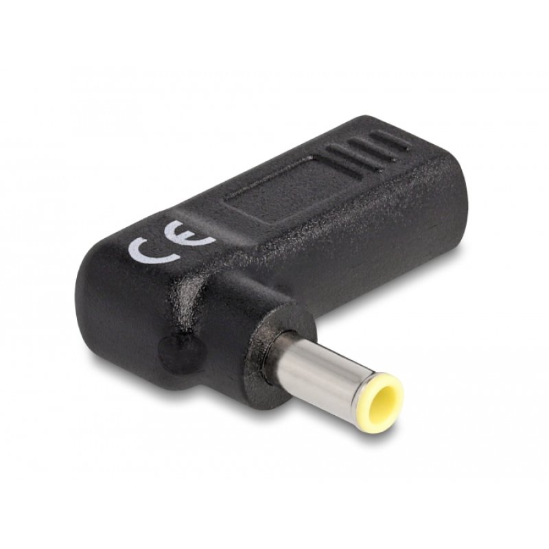 Delock Adapter für Notebook Ladekabel USB Type-C™ Buchse zu Samsung 5,5 x 3,0 mm Stecker 90° gewinkelt