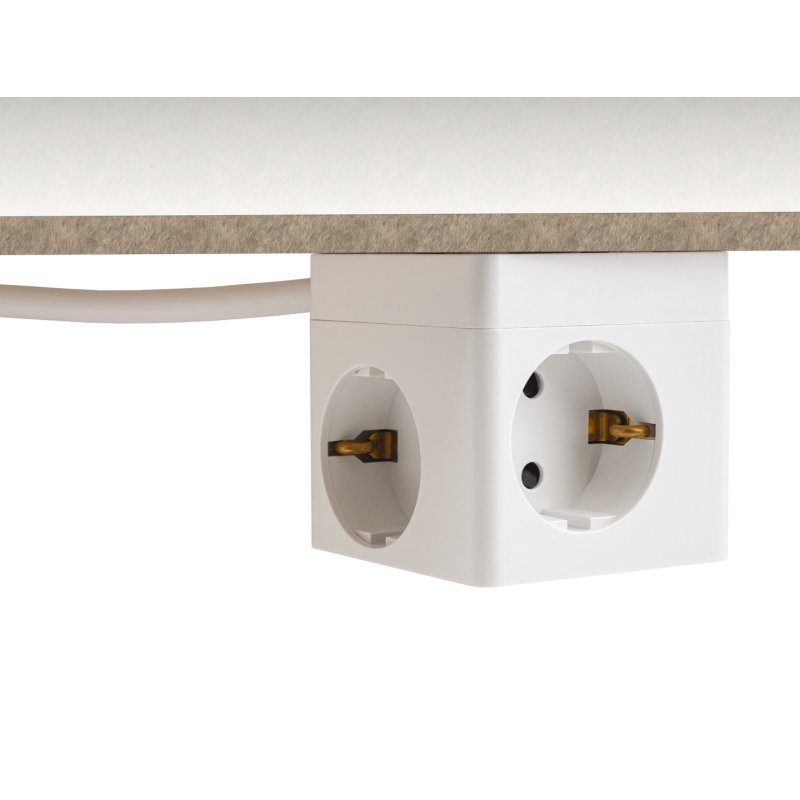 Delock Steckdosenwürfel mit Verlängerungskabel 3-fach mit Kindersicherung und USB PD 3.0 Ladegerät 20 W, 1,5 m