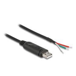 DeLOCK Câble adaptateur USB 2.0 Type-A à Serial RS-485 avec 3 fils dénudés, 0,5 m