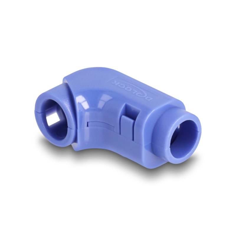 DeLOCK Cable Clips for Angling 8 pieces blue
