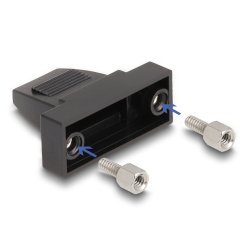 DeLOCK D-Sub Housing for 9 pin male / female plastic housing for flat cable