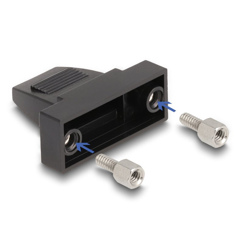 DeLOCK D-Sub Housing for 9 pin male / female plastic housing for flat cable