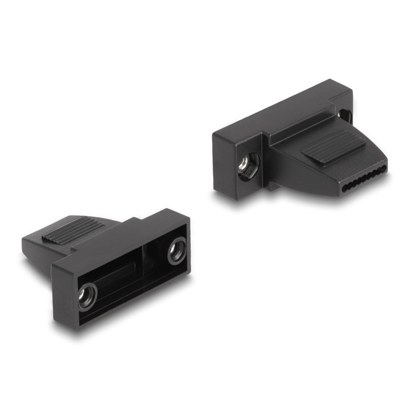 DeLOCK D-Sub Housing for 9 pin male / female plastic housing for flat cable