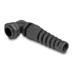 DeLOCK Cable Gland with strain relief 90° angled PG11 black