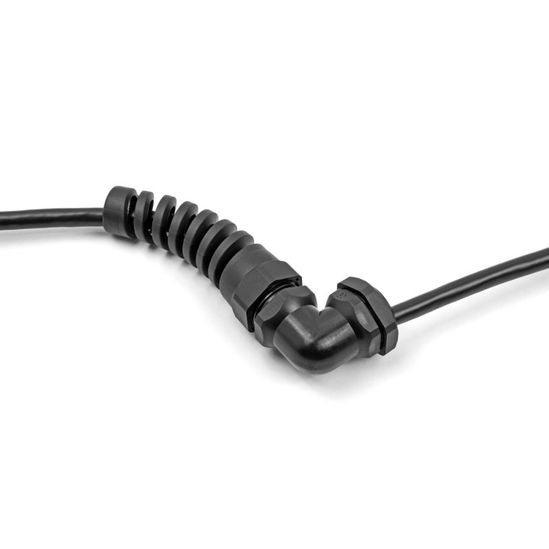 DeLOCK Cable Gland with strain relief 90° angled PG11 black