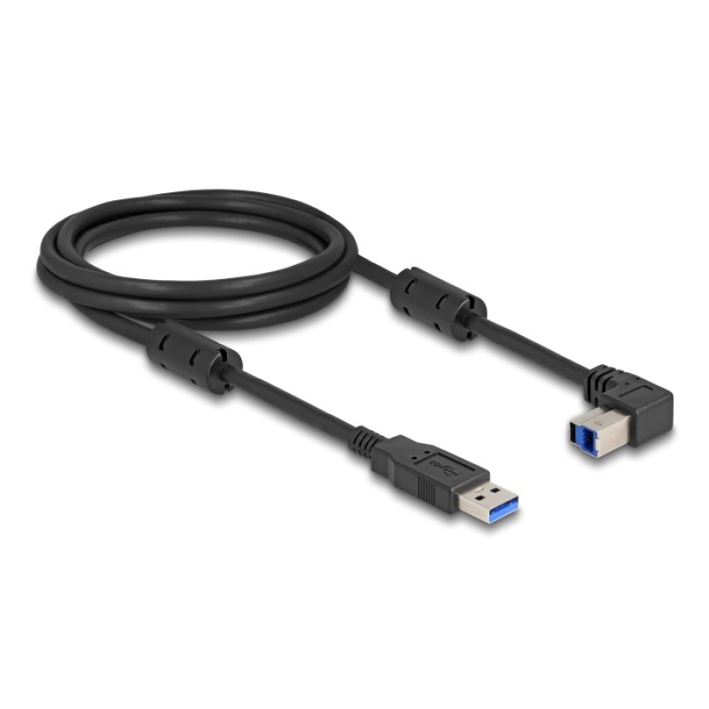 DeLOCK USB 5 Gbps Cable Type-A male to Type-B male 90° upwards angled 2 m