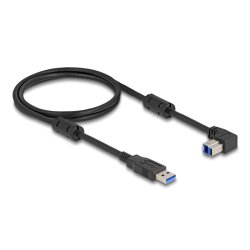 Delock USB 5 Gbps Kabel Typ-A Stecker zu Typ-B Stecker 90° unten gewinkelt 1 m