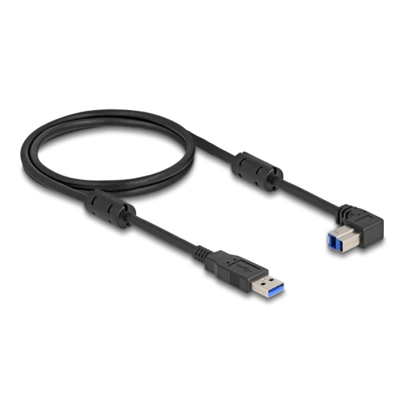 DeLOCK USB 5 Gbps Câble Type-A mâle vers Type-B mâle 90° coudé vers le bas 1 m
