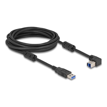 DeLOCK USB 5 Gbps Câble Type-A mâle vers Type-B mâle 90° coudé vers le haut 5 m