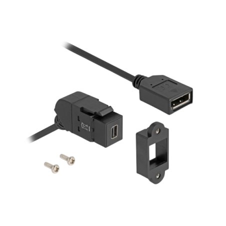 DeLOCK 67155 cable gender changer Mini DisplayPort DisplayPort Black