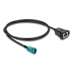 DeLOCK 90699 câble coaxial 1 m HSD Z RJ-45 Noir, Bleu