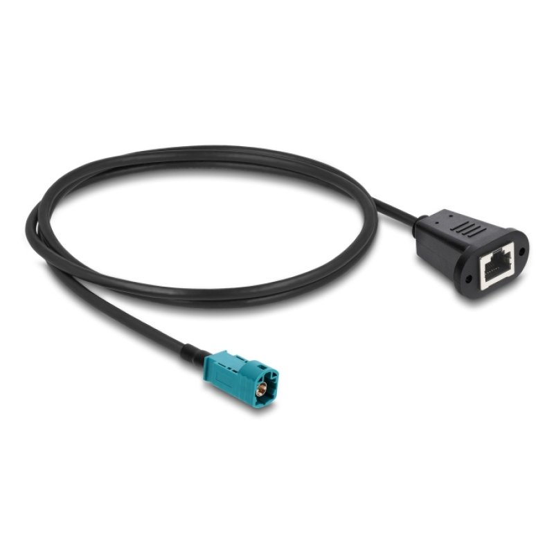 DeLOCK 90699 coaxial cable 1 m HSD Z RJ-45 Black, Blue